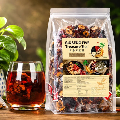 Premium Ginseng Five Treasure Herbal Tea